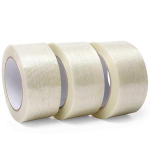 Valley'sYuMiao 3Pack, Mono Filament Strapping Tape, 2in35yds, 105yds Total, Fiberglass Reinforced Packing, Heavy Duty Wearproof Tape, Extra Thickness 5.5 mils