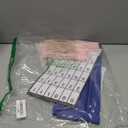 Carson Dellosa 12.75" x 15.25" Blue Deluxe Math Pocket Chart, Counting Caddy with Number, Base Ten, and Blank Cards, Straw Place Value Manipulatives, Homeschool and Classroom Organization