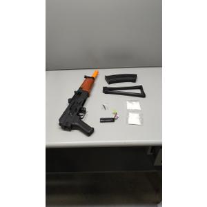 Gel Splat Blaster AKS74U of EMERBU Pro Series - Metal Gearset - 11.1V Rechargeable Battery - Semi and Fully Automatic - for Ages 15+