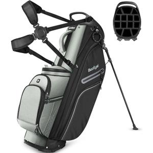 14 Way Full Length Dividers Golf Stand Bag, Lightweight Golf Bag with Stand for Men and Women Golf Club Carry Bag with Dual Strap & Rain Cover