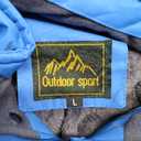 Slwosdlds Men's Winter Ski Jacket Warm Waterproof Fleece Liner Snow Coat Hooded Windproof Mountain Raincoat, Large