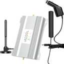 Cell Phone Signal Booster for Car, Truck & SUV  Boost 5G & 4G LTE Band 12/13/17 for Verizon, AT&T & T-Mobile, FCC Certified Mobile Cellular Repeater for Vehicles