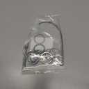 BiyrlyStainless Steel Keyrings,Round Key Rings for Flat Keychains For Home Car Office Keys Attachment (20pack Silver1.5-25mm)