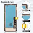 OLED for Google Pixel 7 Pro Screen Replacement for Pixel 7 Pro GE2AE Screen Display for Google Pixel 7 Pro LCD Touch Screen Repair Digitizer with Frame GFE4J GP4BC Black