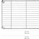 Amazon Basics 4-Shelf Steel Wire Storage Shelves for Garage, Adjustable Metal Shelving Unit, 200 lbs Per Shelf, 23.2" W x 48" H x 13.4" D, Black | Sturdy, Adjustable, Easy Assembly, Storage