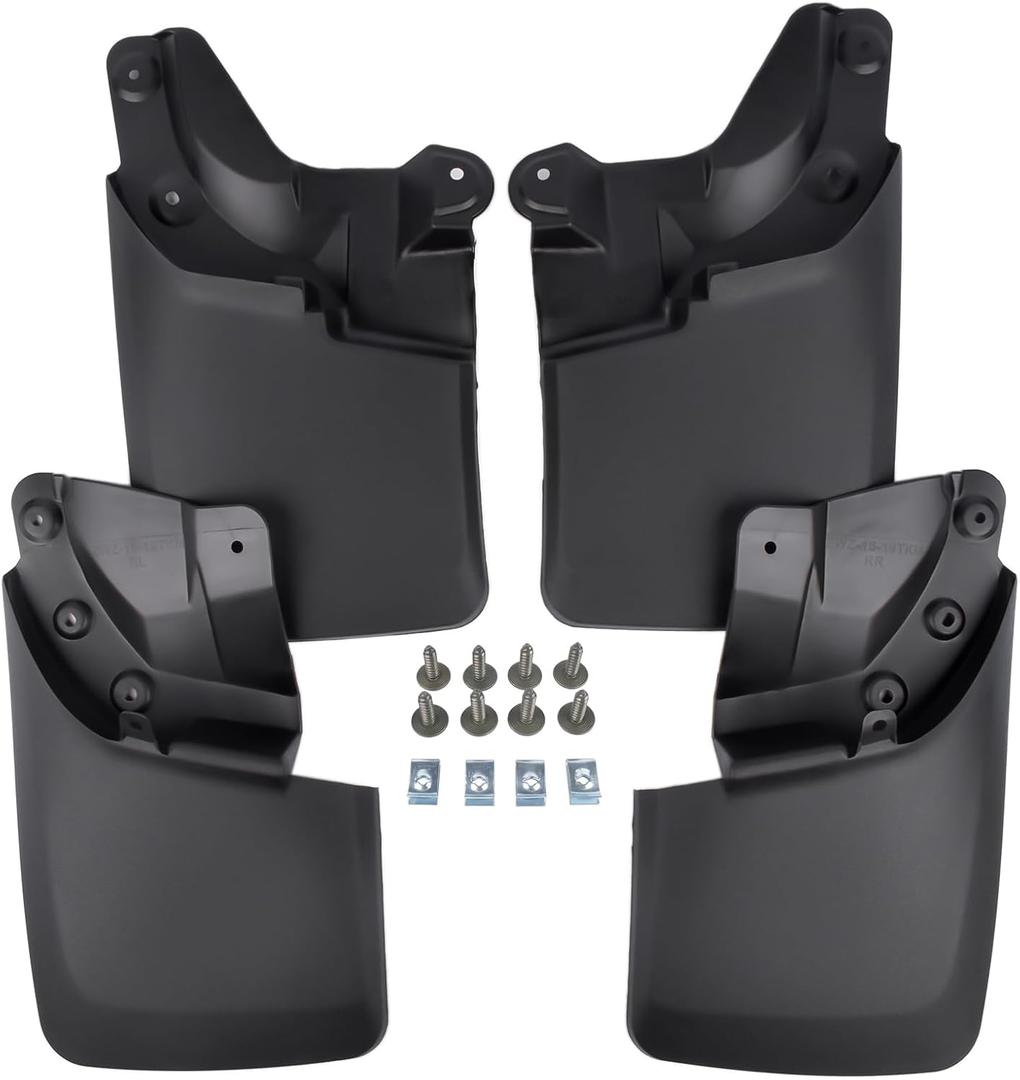 A-Premium Mud Flaps Splash Guards Mudguards Mudflaps [W/Hardware Accessories] Compatible with Toyota Tacoma 2023-2016, [Doesn't Fit SR], Set of 4PCS, Front and Rear (Driver & Passenger Sides)