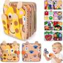 Cobelae Montessori Busy Book for Toddlers 1-3, Toddler Busy Board