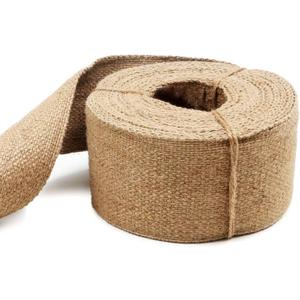 2 x Jute Burlap Webbing Ribbon - 3.15" x 9.83 Yards Upholstery Webbing for Chairs, Furniture, Crafting, Home Decor, Christmas Garland, Jute Wreath, Banner