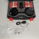 Wireless Trailer Lights, Adjustable Magnetic LED Trailer Lights with Reflectors, Rechargeable Tow Tail Light Kit for Trucks, Boats, RVs, Campers, IP67 Waterproof (black)