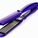 MBHAIR Ceramic Crimper Iron for Volumizing Fluffy Hairstyle, Corrugation Crimper Hair Iron, Anti Static Ceramic Hair Crimping Iron Adjust Temperature (Purple)