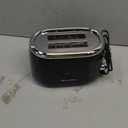 Mueller Retro Toaster 2 Slice with 7 Browning Levels and 3 Functions: Reheat, Defrost & Cancel, Stainless Steel Features, Removable Crumb Tray, Under Base Cord Storage, Black