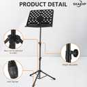 Professional Music Stand for Sheet Music, Portable Music Stand