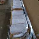 LAJIAOZ Garage Door Horizontal Tracks Pair, 12" Radius Curved Tracks for 7ft High Garage Doors, Heavy Duty 2" Roller System Track Set, Residential & Commercial Replacement Parts(Left/Right, TL=8.5FT)