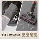 PADOOR Kitchen Mats for Floor-Anti Fatigue Kitchen Rugs Non Slip Washable Super Absorbent, Soft Durable Woven Kitchen Sink Rug Easy to Clean, Comfort Kitchen Floor Mat for Sink Laundry 17"x30" Grey