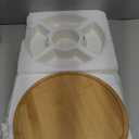 Lyellfe Divided Serving Dish Lazy Susan, 360 Rotatable Porcelain Appetizer Snack Tray Platter for Fruit, Veggies, Candy, Relish Tray for Christmas Thanksgiving Party, 5 Removable Compartment, White