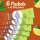Crystal Light Drink Mix, 6 Pitcher Packets, for Flavorful Hydration and Shareable Refreshment, Sweet Tea Natural Flavor, Made with Black Tea, 1.56 oz