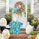 Easter Bunny Themed Cute Pattern Goose Outfit 23in High for Cement Plastic Outdoor Statue Garden Goose Costume
