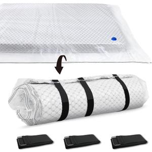 Storage Master Vacuum Storage Bag for Twin Size Mattress - Ideal for Memory Foam and Latex Up to 14 Inches - Designed for Easy Moving, Shipping and Storing with Straps (TWIN/TWIN XL)