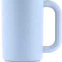 Ello Port 30oz Tumbler with Carry Loop & Integrated Handle, Vacuum Insulated Stainless Steel Reusable Water Bottle, Travel Mug with Leak Proof Lid & Straw, Perfect for Iced Coffee & Tea, Halogen Blue