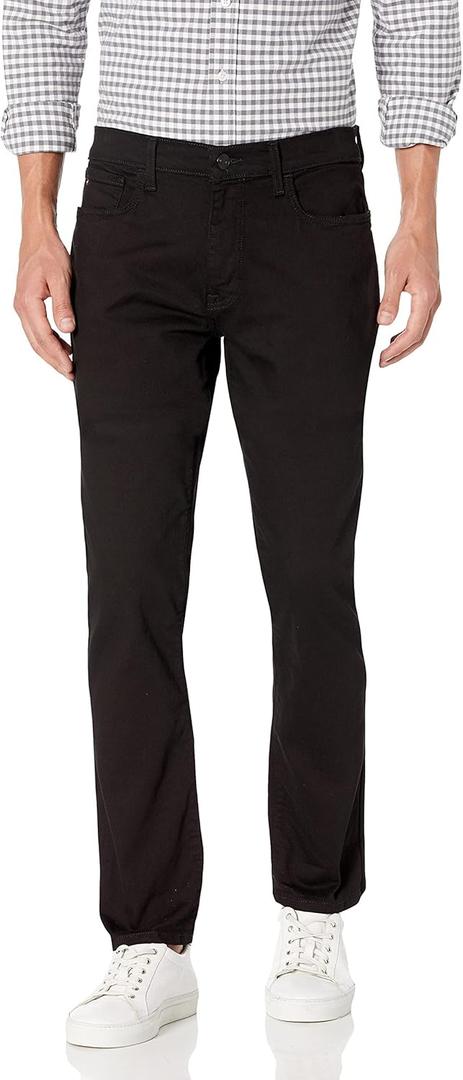 Tommy Hilfiger Mens Stretch Vintage Straight Leg Jeans (34W x 30L, Black)