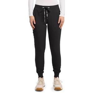 Med Couture Scrub Pants For Women Cargo Jogger Bottoms with 5 Pockets, Lightweight, Ultra Soft, 2-Way Stretch Fabric - L