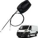 Sliding Door Handle with Cable, 5RK14JXWAB Compatible with Promaster 2014-2018 1500 2500 3500 Right Passenger Side (Black)