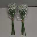 Babys Breath Artificial Flowers - 20PCS Real Touch White Gypsophila Bouquets for Floral Decoration, Wedding, Home, Party, and Garden