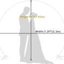 Wokceer Wedding Arch 7.2FT Round Backdrop Stand Metal Circle Backdrop Stand Circle Balloon Arch Stand Frame for Birthday Party Bridal Shower Anniversary Ceremony Candy Tables Celebration