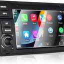 Car Stereo for BMW E46 3 Series 1999-2004 Compatible with Wireless Carplay/Android Auto, 7 inch Radio with IPS Touch Screen/Bluetooth/Mirror Link/FM/AM/USB/High Power/RDS/SWC/DSP