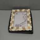 Handicrafts Home 5 by 7 Brown Picture Frame, Handmade Scallop pattern Bone inlay Photo Frame for Wall & Tabletop, Boho Farmhouse Vintage Home Decor, Gallery Wall Decor, Family Picture Frame Fall decor