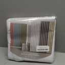 AmazerBath White Waffle Shower Curtain, 36x72 Inches, Fabric Stall Curtain With Waffle Weave, Hotel Quality Bathroom Shower Curtains