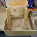 Dog Bowls Elevated for Large Dogs - 15-Inch Bamboo Stand - 74oz