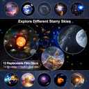Galaxy Projector Pro for Bedroom, 13 in 1 Planetarium Star Projector with Solar System & Constellation, Night Light for Ceiling - 360 Rotating with Timer, Adjustable Knob, Kids Adults Room Decor