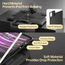 Nillkin iPad Air 13 inch (M2/M3) Case Keyboard with Carry Handle, iPad Pro 12.9 Case with Keyboard (6th/5th/4th/3rd Gen), Pencil Holder, 7 Colors Backlit Keyboard, Magic Trackpad, Camera Cover, Black