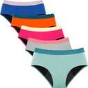 Mordlanka Teen Period Underwear Menstrual Panties for Girls Heavy Flow Leakproof Protective Briefs First Period Kit for Girls 8_10Years, XXsmall