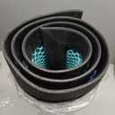 LUMI Outside Welcome Door Mat 17x30, Non Slip Durable Rubber Entrance Doormat, Low Profile Easy Clean Mats for Front Back Door Entryway Porch Garage, Hello Multi