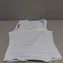 REORIA Butsmooth Womens Sexy Sleeveless Square Neck Double Lined Basic Bodysuit Tank Tops (Large, White)