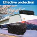 RV Integrated Snap-On Air Conditioner Cover, 32x29x16in Oxford Cloth Durable Outside Air Conditioner Protective Cover with Storage Bag Practical Accessory for RV (Black)