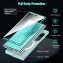 Hekodonk for Galaxy Z Fold 7 Case,[Compatible with MagSafe][Glow in The Dark][Front Screen Protector][Stand][Hinge Protection],Slim Fit for Women Girls for Samsung Galaxy Z Fold 7, Green
