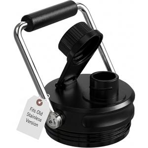 Jmoe USA Improved Jug Lid for RTIC Half Gallon and One Gallon Jugs | Replacement Lid With Upgraded Features, Better Cap, Rubber Grip, Thicker Steel, and Better Gasket | Made of BPA Free Plastic