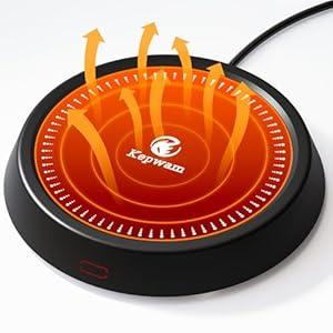 Coffee Mug Warmer Smart Cup Warmer - Excellent Heating & Highest Temp Setting & Light Indicator, Coffee Warmer for Desk Auto Shut Off, Candle Warmer Plate for Beverage, Gifts for Women Men Mom