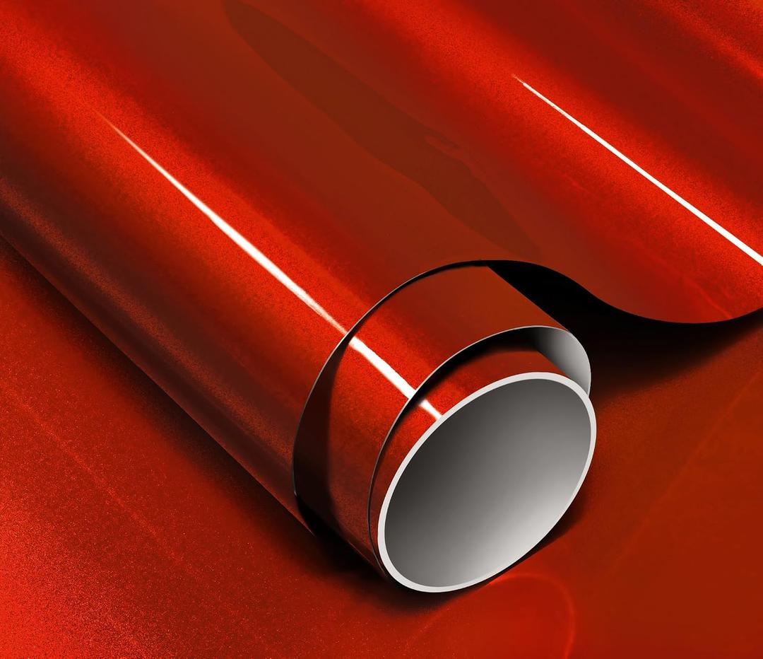 ColorFusion PPF by VViViD, Gloss Sinister Red Dry Apply PPF Vinyl Car Wrap Roll 1ft x 5ft