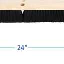 Boardwalk BWK20224 Floor Brush Head, 2 1/2" Black Tampico Fiber, 24"