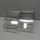 Tea Bag Organizer Set Stackable Storage Box for Tea Bags Sugar Packets and Coffee Large Capacity Acrylic Containers with Smooth Edges for Desktop Use