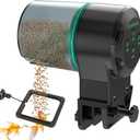 Automatic Fish Feeder for Aquarium, Auto Food Dispenser with Timer, 250 ml Fishs Feeder for Pellets Granules & Strips, Automatic Fish Dispenser for Small Tank, Big Aquariums & Pond