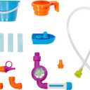 Little Tikes Flowin Fun Water Table - Kids Outdoor Water Playset with Interchangeable Pipes, Faucets, Tower & Accessories - Encourages Creativity & Sensory Exploration - Ideal for Ages 2 to 5 Years, Large
