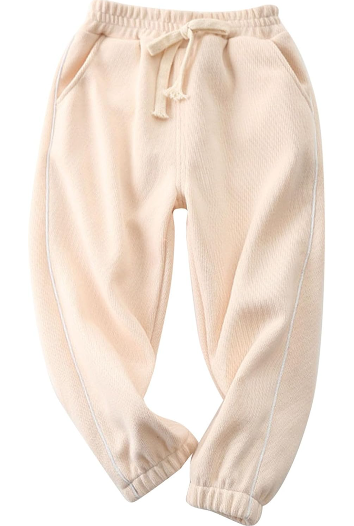 Boys or Girls Sweatpants High Waisted Soft Joggers Athletic Sweatpants Cute Drawstring Baggy Sweatpants,12-18M