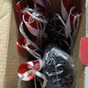 VCOKEN 30'' Christmas Candy Cane Pathway Markers Lights - Set of 10 Christmas Stakes Lights Outdoor Pathway Decorations, Connectable & Light Up Xmas Holiday Party Yard Art Indoor Outdoor Ornament (Red)