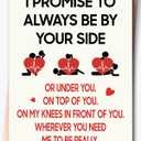 10 x Funny Valentines Day Card for Wife & Husband & Boyfriend & Girlfriend, Valentine's Day Decorations, Valentine's Day Gift, Greeting Card=7in x 5in(Folded), Envelope = 7.5in x 5.5in