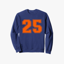 #25 Orange Lucky Number Sweatshirt